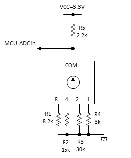 10進数のBCDロータリーエンコーダを使用したスイッチ回路